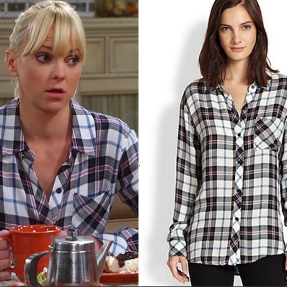 Rails Hunter Long Sleeve Button Down Plaid Flannel Shirt Size Small - Picture 5 of 16